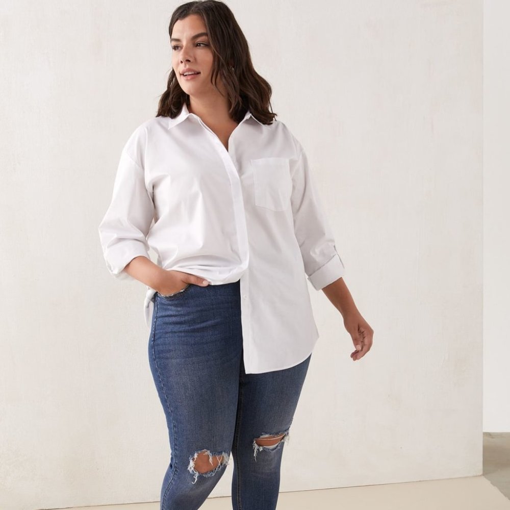 Blouse structurée à coupe ample